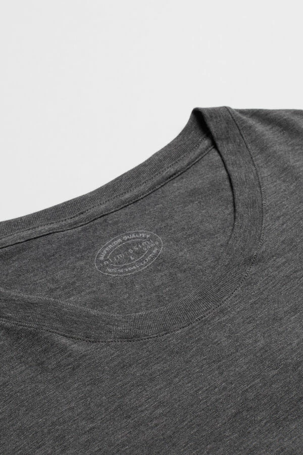 Top 10 ๐ Intimissimi Men Long-Sleeve Supimaยฎ Cotton Top Heathered Graphite Grey โ - Image 4