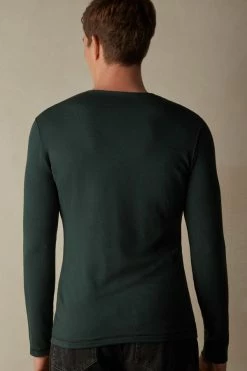 Best reviews of 🔔 Intimissimi Men Long-Sleeve Modal-Cashmere Top Heathered Graphite Grey 🎉