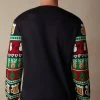 Buy ✔️ Intimissimi Men Norwegian Pattern 🔔 Christmas Sweatshirt Green/red Fair Isle Print 👏