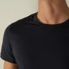Budget 💯 Intimissimi Men Short-Sleeve Crew-Neck T-Shirt In Extra-Fine Supima® Cotton Black 😀