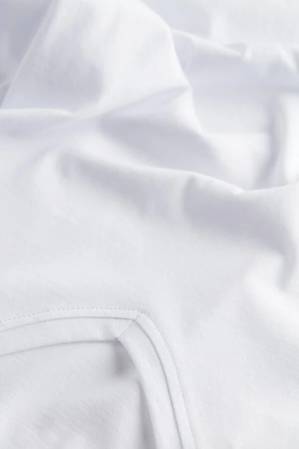 New 🔥 Intimissimi Men Short-Sleeve V-Neck T 👚 Shirt In Extra-Fine Supima® Cotton White 😍 - Image 4