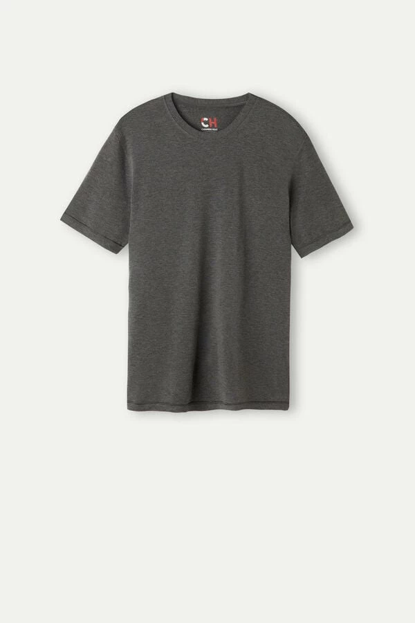 Best deal ๐คฉ Intimissimi Men Short-Sleeve Modal-Cashmere Top Midnight Blue ๐ - Image 3