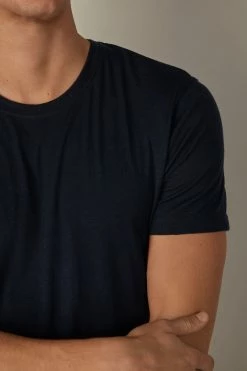Top 10 ❤️ Intimissimi Men Stretch Merino Wool Short-Sleeve T-Shirt Midnight Blue 🔥