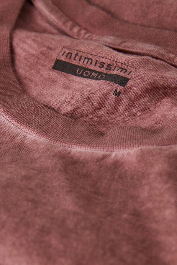 Wholesale 😍 Intimissimi Men Oil Washed Cotton Short Sleeve Top Washed Black 🧨 - Image 3