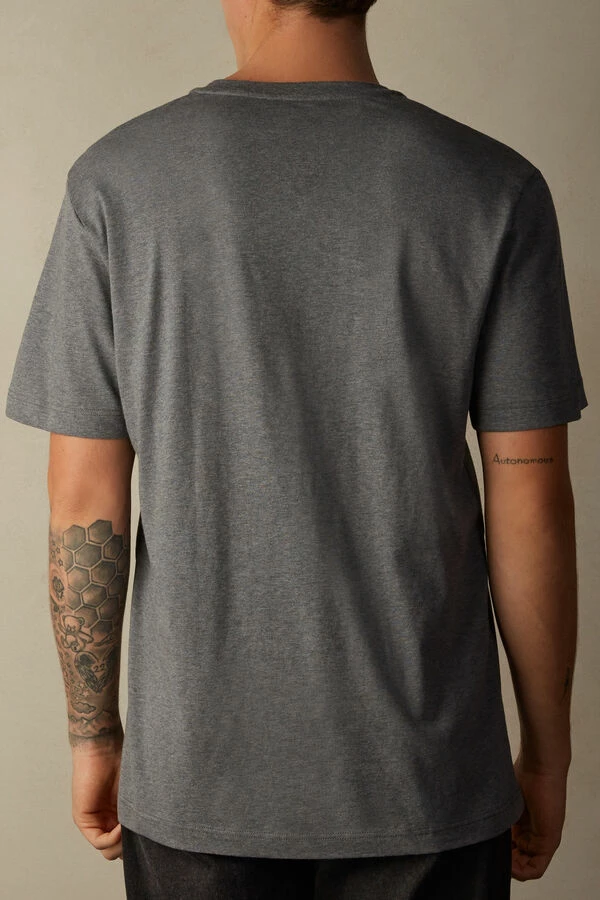 Wholesale ๐ Intimissimi Men Hulk Print T-shirt Heathered Graphite Grey ๐ฏ