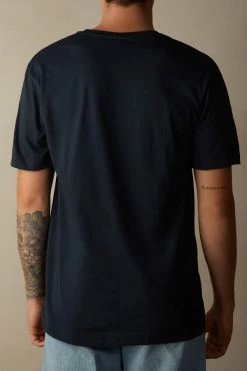 Discount 🌟 Intimissimi Men Spider-Man Print T-Shirt Midnight Blue 😉