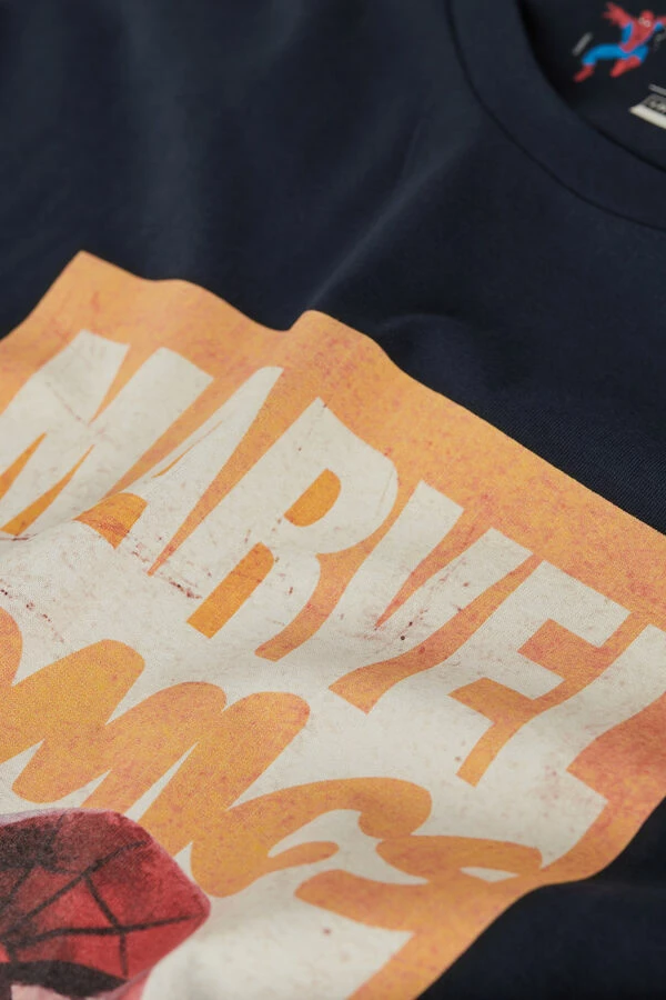 Discount ๐ Intimissimi Men Spider-Man Print T-Shirt Midnight Blue ๐ - Image 3