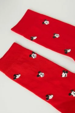 Cheap 🥰 Intimissimi Men ©Disney Mickey Mouse Short 🧦 Socks In Soft Cotton Graphite Grey Heather Mickey Faces Print ❤️