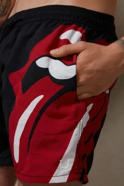 Promo ✔️ Intimissimi Men Rolling Stones Pegaso Swim Trunks Black 🛒