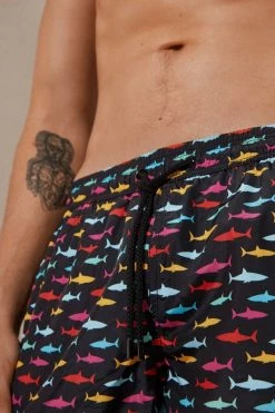 Top 10 ✔️ Intimissimi Men Multicolor Shark Print Tritone Swim Trunks Blue Multicolored Shark Print 🧨