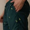 Hot Sale 😍 Intimissimi Men Embroidered Avocado Swim Trunks Dark Green Avocado 🛒