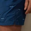 Best Pirce 👏 Intimissimi Men Embroidered Shark Swim Trunks Blue Shark Print 👍