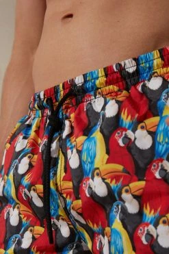 Coupon 🌟 Intimissimi Men Parrot Print Swim Trunks Parrot Print 🔥