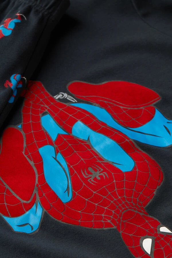 Discount ๐ Intimissimi Men Spider-Man Full Length Pajamas In Cotton Interlock Midnight Blue ๐ - Image 3