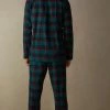 Coupon 🥰 Intimissimi Men Full Length Pajamas In Brushed Check Patterned Cloth Green/red Check Print 🧨