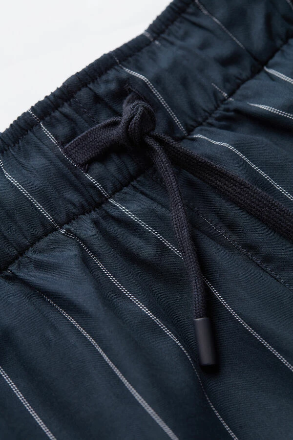 Best reviews of β Intimissimi Men Long Blue Pinstripe Canvas Pants Pinstripe Blue π€© - Image 3