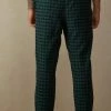 Top 10 🔔 Intimissimi Men Full Length Pants In Brushed Cloth Midnight Blue/green Square Print 🧨
