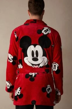 Flash Sale π― Intimissimi Men Β©Disney Mickey Mouse Robe Red β€οΈ