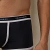 Best Pirce 🤩 Intimissimi Men Stretch Supima® Cotton Boxer Shorts With Logo Detail Graphite Grey Heather/light Blue ✨
