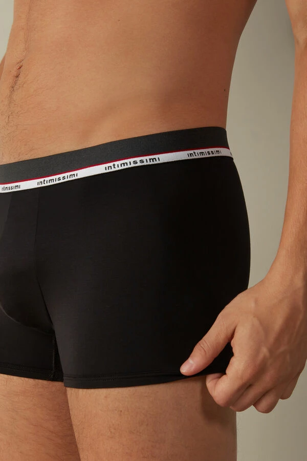 Best Sale 😍 Intimissimi Men Micromodal Boxers Black ✔️ - Image 2