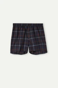 Buy ❤️ Intimissimi Men Print Detailed Boxers Tartan Blu/azzurro ⌛