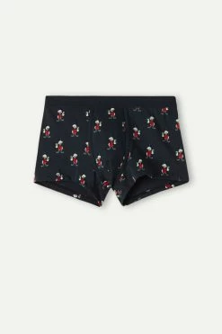 Deals ⭐ Intimissimi Men Stretch Supima® Cotton Scrooge McDuck Boxers Midnight Blue Scrooge Mcduck Print 🛒