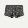 Promo 🤩 Intimissimi Men ©Disney All Over Mickey Faces Boxers In Stretch Supima® Cotton Graphite Grey Heather Mickey Faces Print 😍