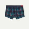 Best deal 🔔 Intimissimi Men Green And Red Check Boxers In Stretch Supima® Cotton Green/red Check Print 🔥