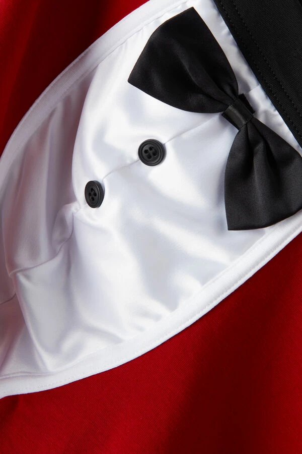 Budget 🥰 Intimissimi Men Santa Claus Boxers In Stretch Supima® Cotton Red 🌟 - Image 3