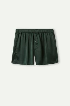 Buy 👍 Intimissimi Men Silk Boxers Midnight Blue 🔥