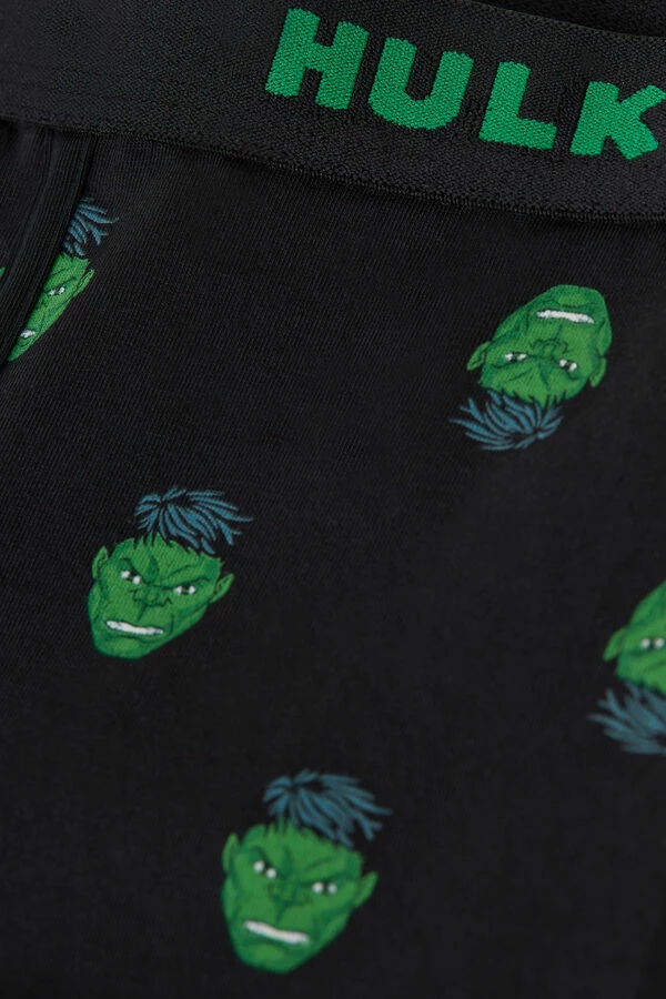 Best Pirce ❤️ Intimissimi Men Hulk Boxers In Stretch Supima® Cotton Black Hulk Print 😉 - Image 2