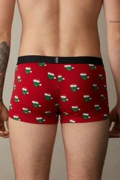Buy 👍 Intimissimi Men Marvel Hulk 🔔 Christmas Boxers In Stretch Supima® Cotton Rosso St.hulk Natale 💯