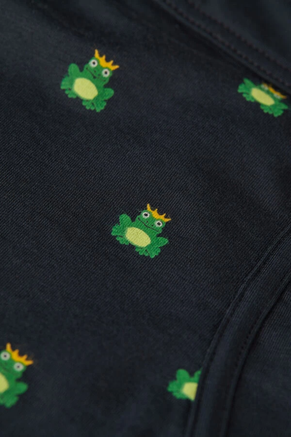 Budget 👍 Intimissimi Men Toad Prince Boxers In Stretch Supima® Cotton Midnight Blue Toad Print 😉 - Image 2