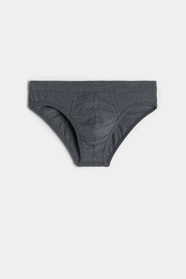 Buy 🥰 Intimissimi Men Supima® Cotton Briefs Heathered Graphite Grey ✔️ - Image 4