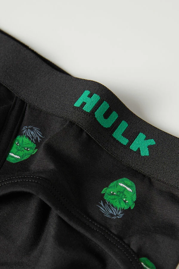 Best Sale 🎁 Intimissimi Men Hulk Briefs In Stretch Supima® Cotton Black Hulk Print ⭐ - Image 2